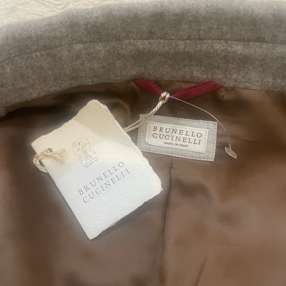 BRUNELLO CUCINELLI GREY COAT SIZE 50/L - Picture 9 of 13